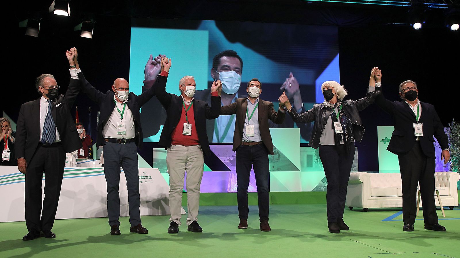 Los ex presidentes del PP andaluz