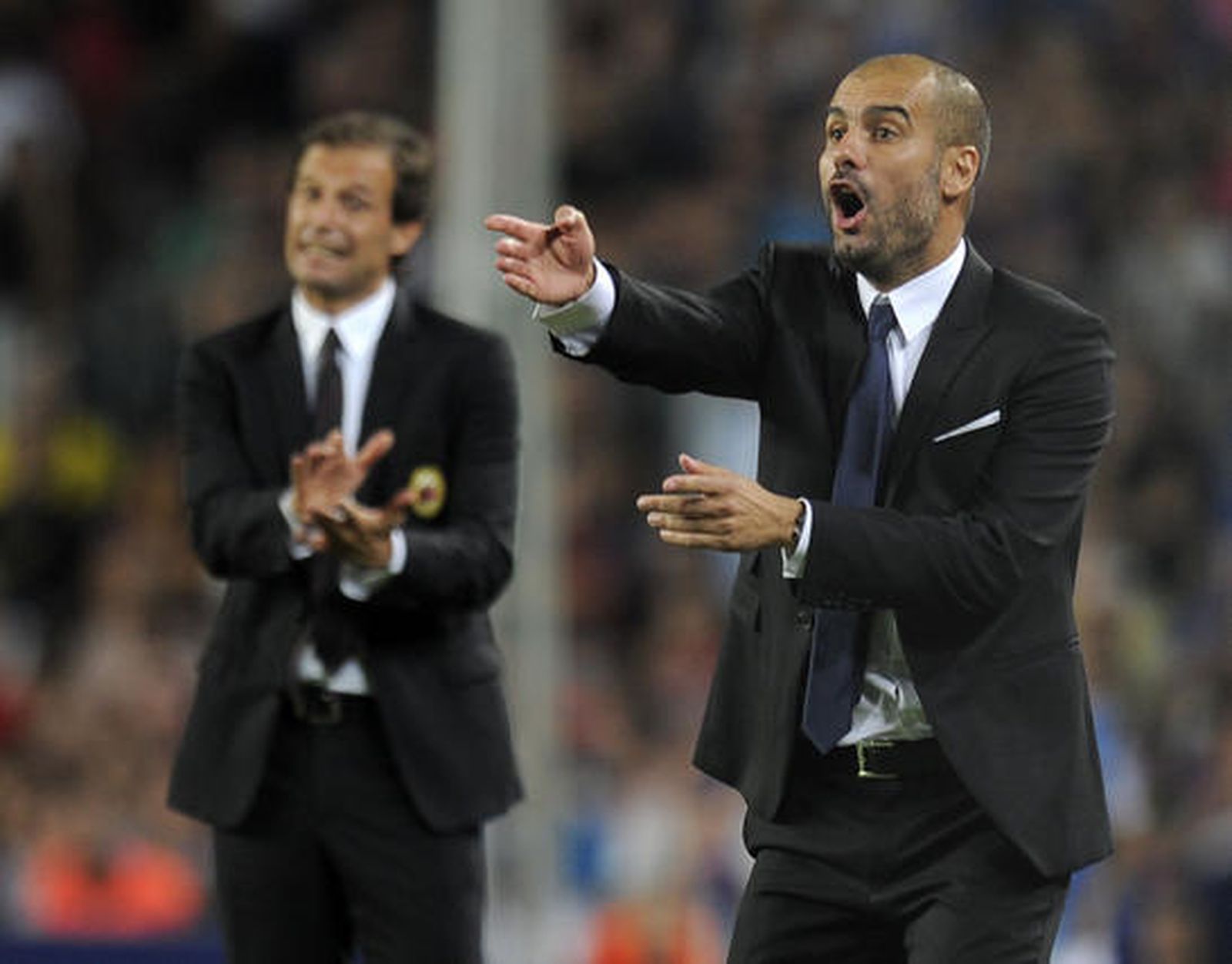 El Barcelona no consiguió pasar del empate ante un Milán muy a la italiana.

Foto: afp