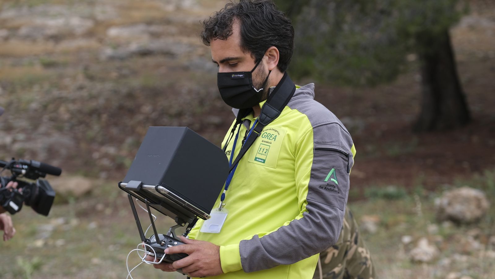 Fotogalería simulacro incendio forestal. Parque periurbano de Castala. Berja (Almería)