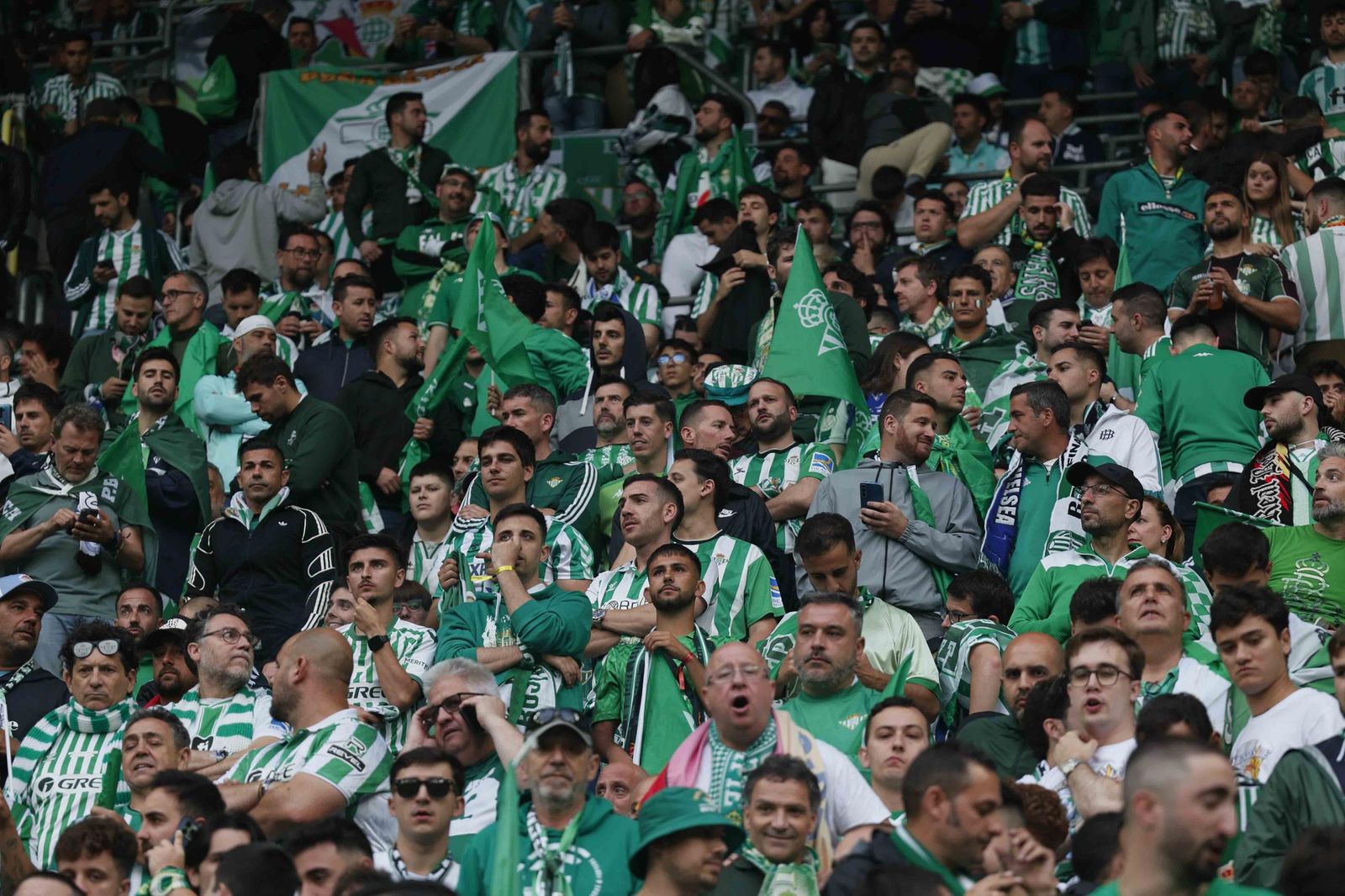 La afición del Betis en la final de la Conference League