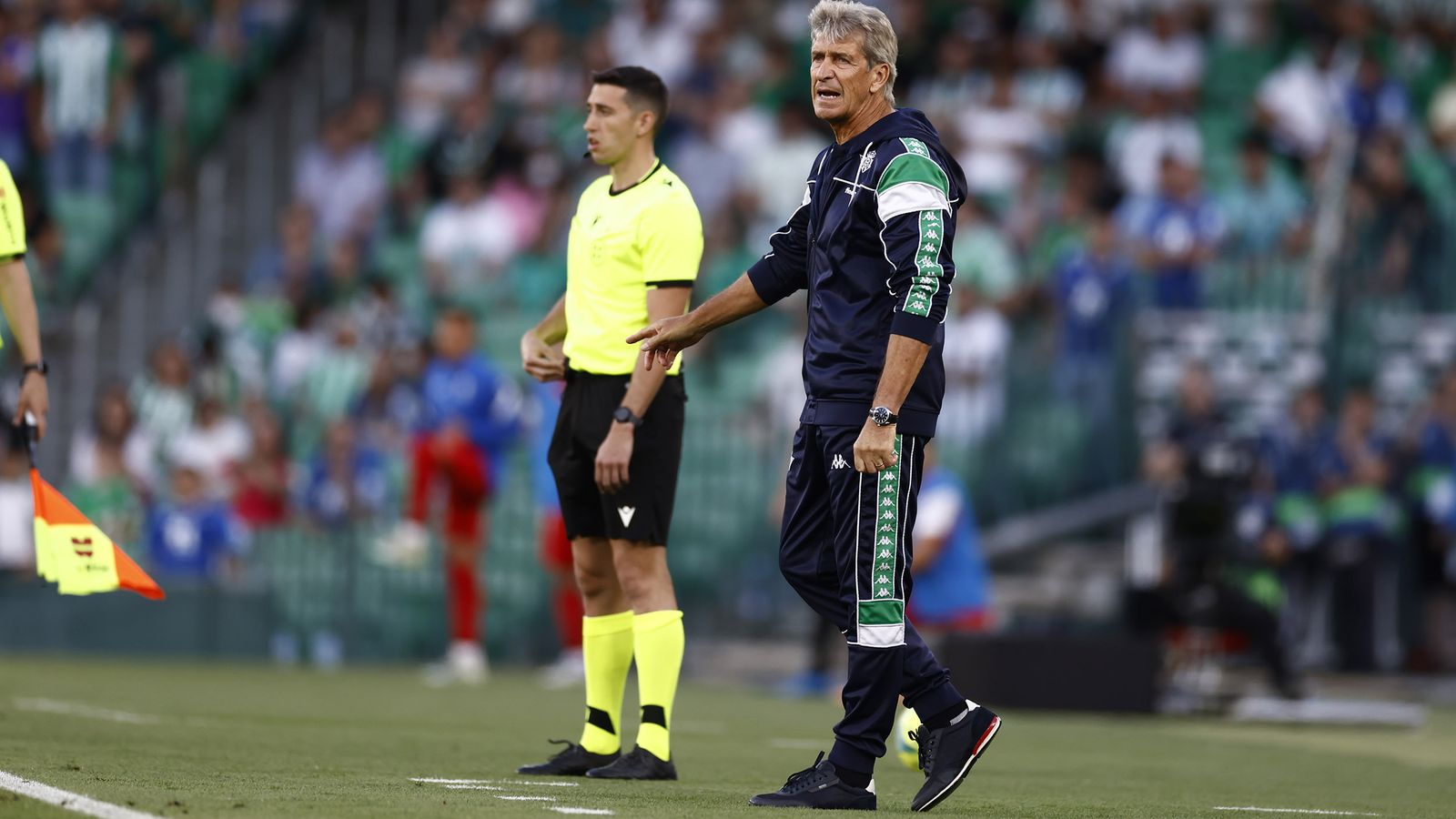Pellegrini, en un momento de un partido.