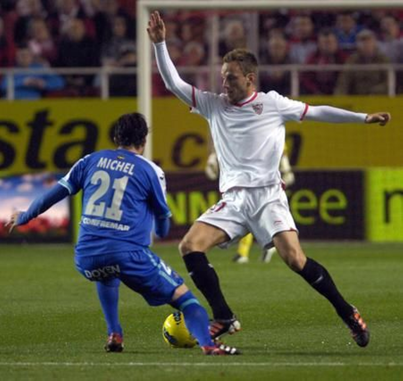El Sevilla gana con autoridad al Getafe en el Sánchez Pizjuán. / Manuel Gómez