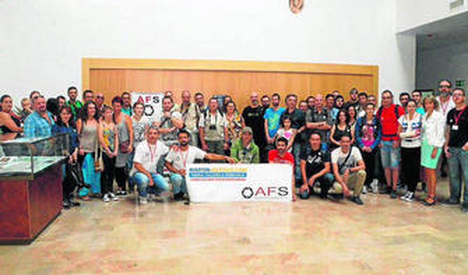 Imagen de los participantes, ayer en el Centro Documental José Luis Cano.