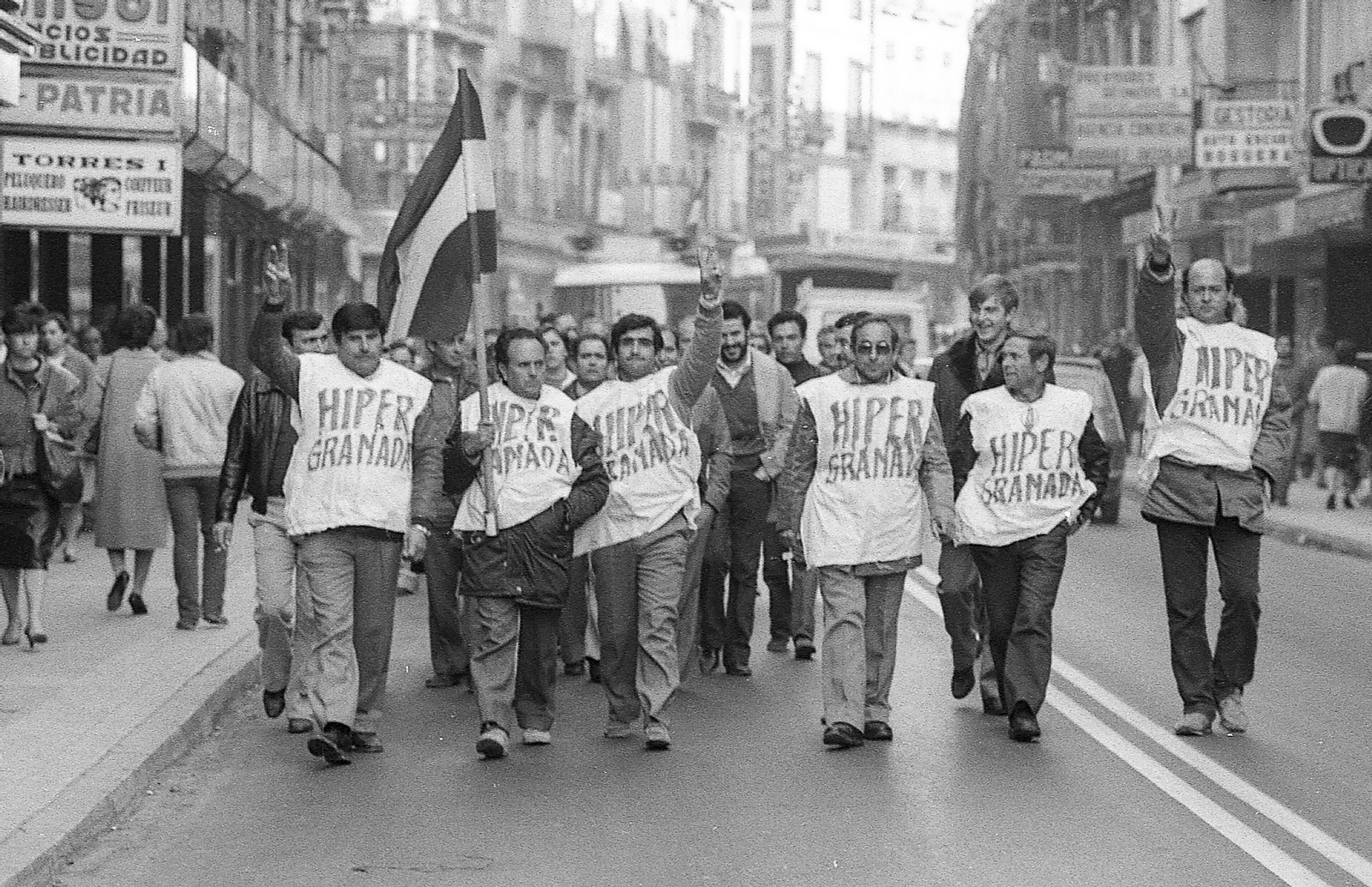 Manifestación a favor del Híper