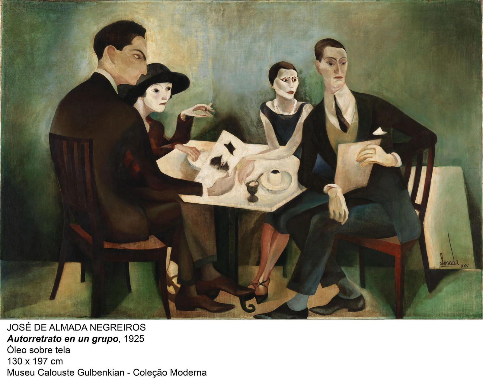 1. La obra de Warhol se verá  en Madrid y en Málaga. 2. 'Autorretrato en un grupo', de J. de Almada,  estará en la exposición sobre Pessoa. 3. 'Clotilde paseando en los jardines  de La Granja', de Joaquín Sorolla.