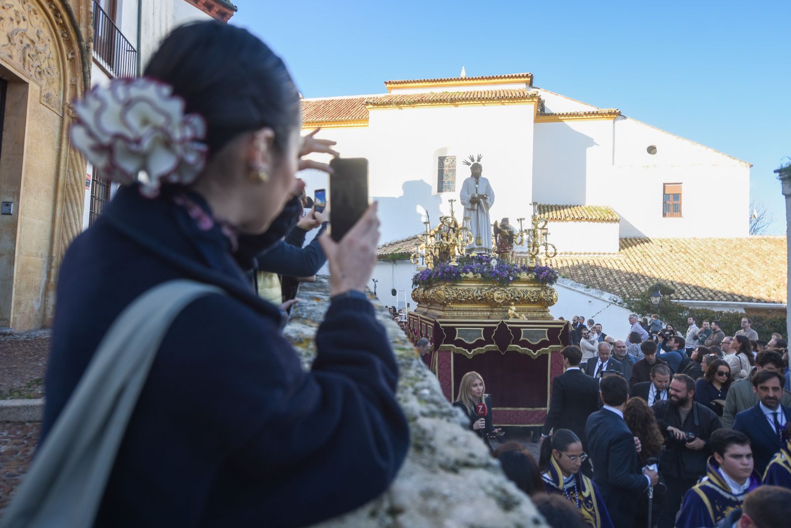 El traslado del Señor de la Sangre a la Catedral para el Vía Crucis de las Cofradías, en imágenes