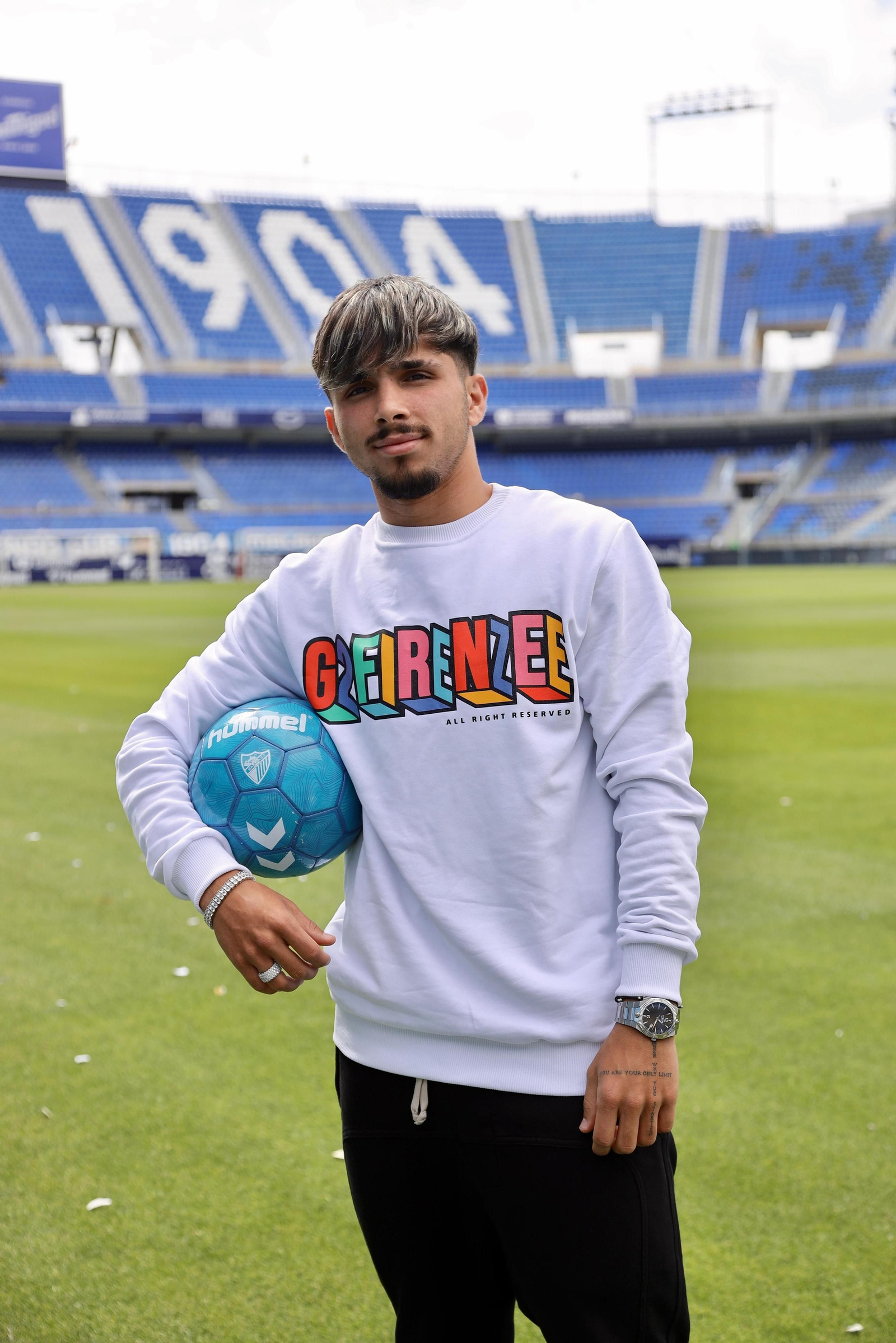 Las fotos de la entrevista a Kevin Medina, jugador del Málaga