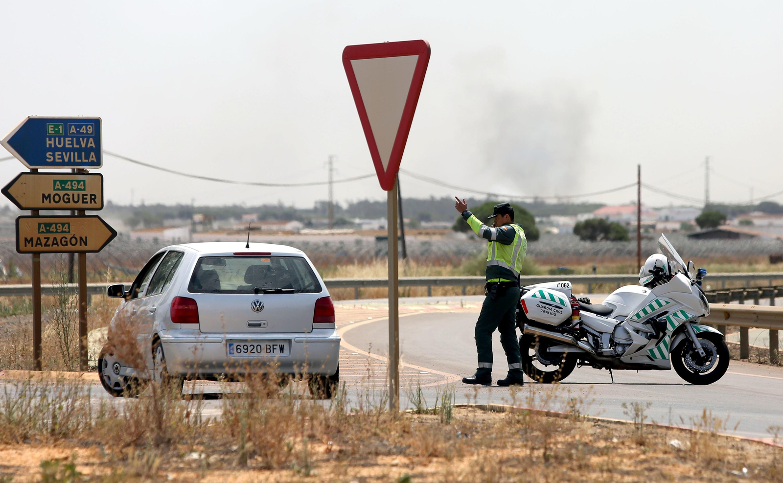 Las consecuencias del incendio en Mazagón