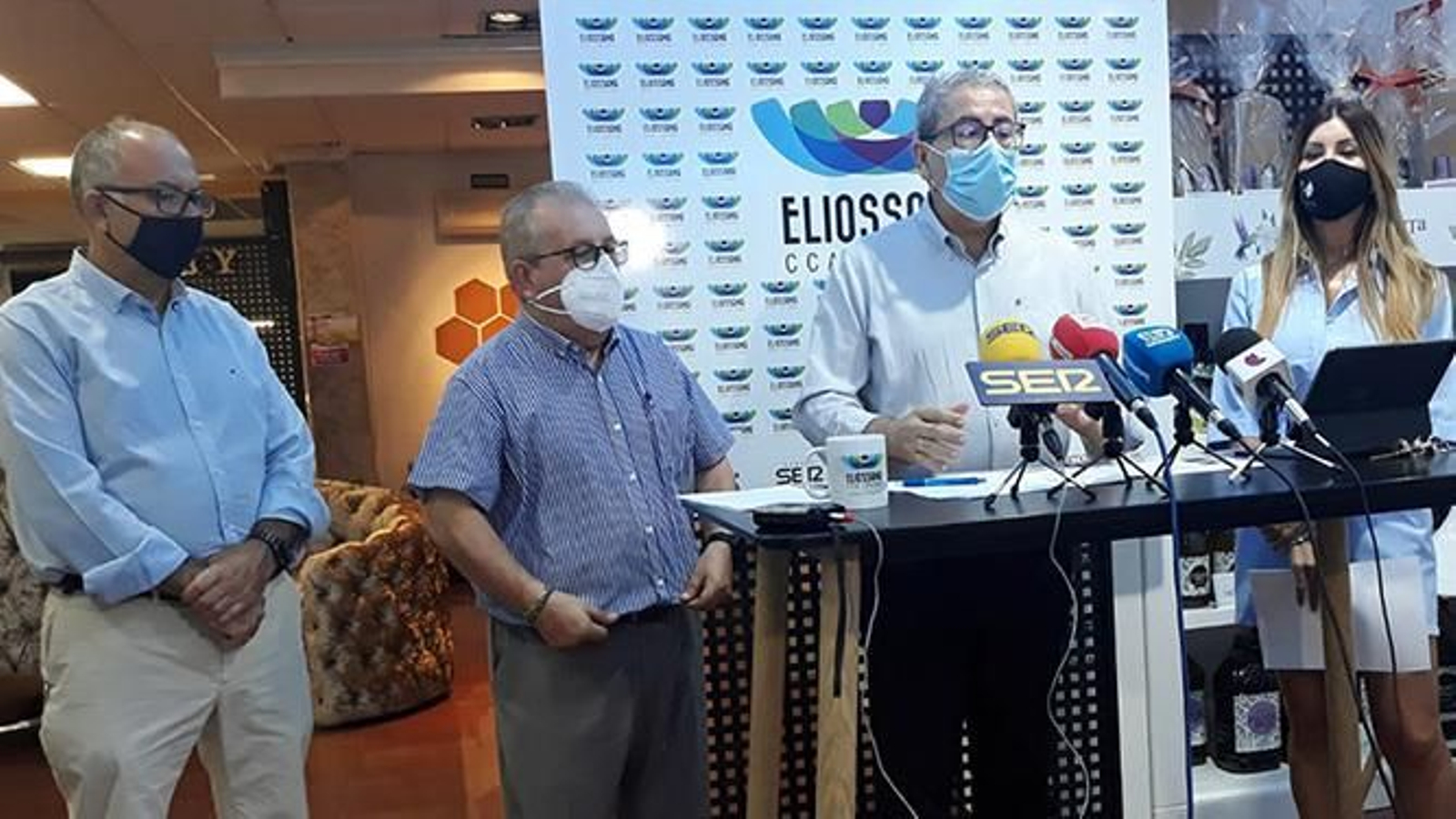 Representantes del Centro Comercial Abierto de Lucena.