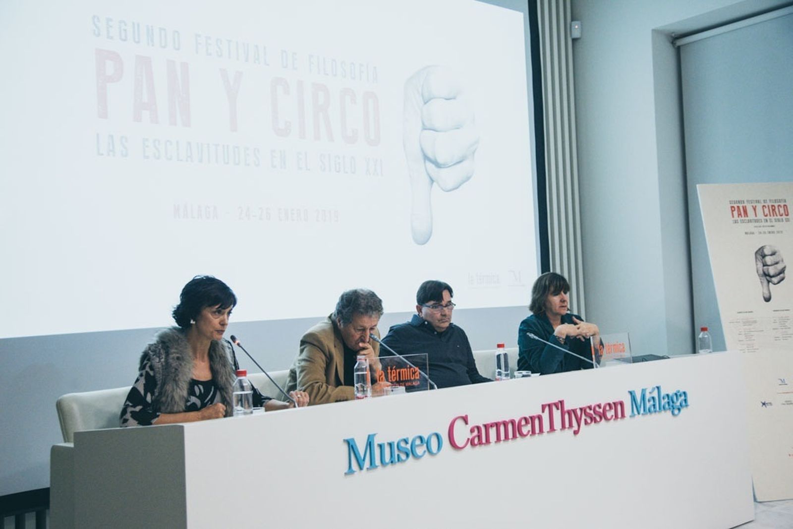 Una de las mesas redondas celebradas en el Museo Carmen Thyssen.