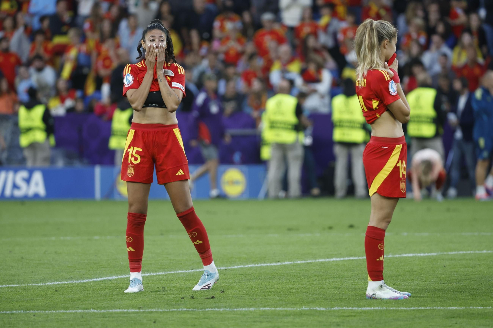 Las mejores imágenes de la final España - Inglaterra de la Eurocopa femenina