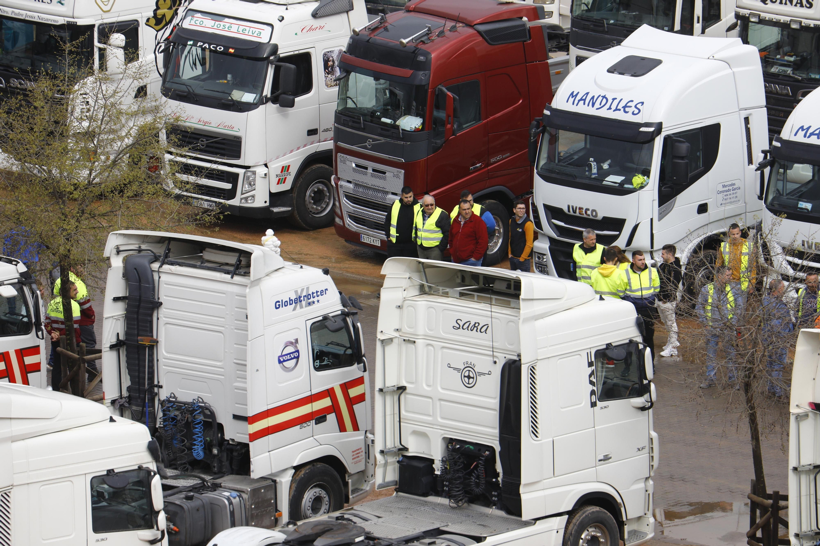 Cientos de camiones se concentran en Córdoba: las imágenes de una protesta multitudinaria