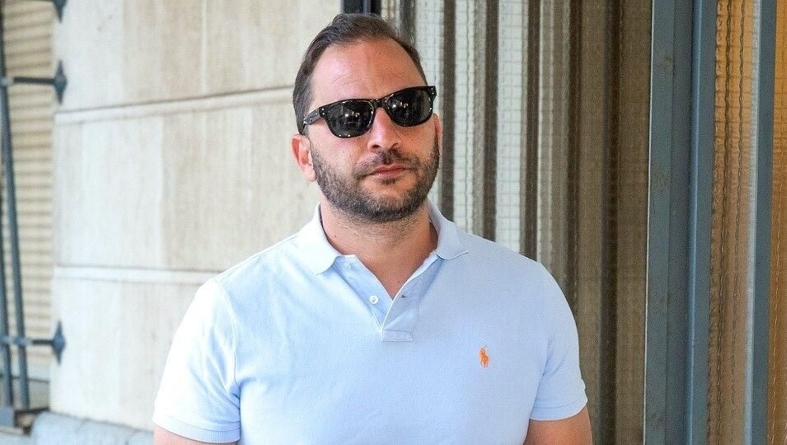 Antonio Tejado, sobrino de María del Monte, en los juzgados.