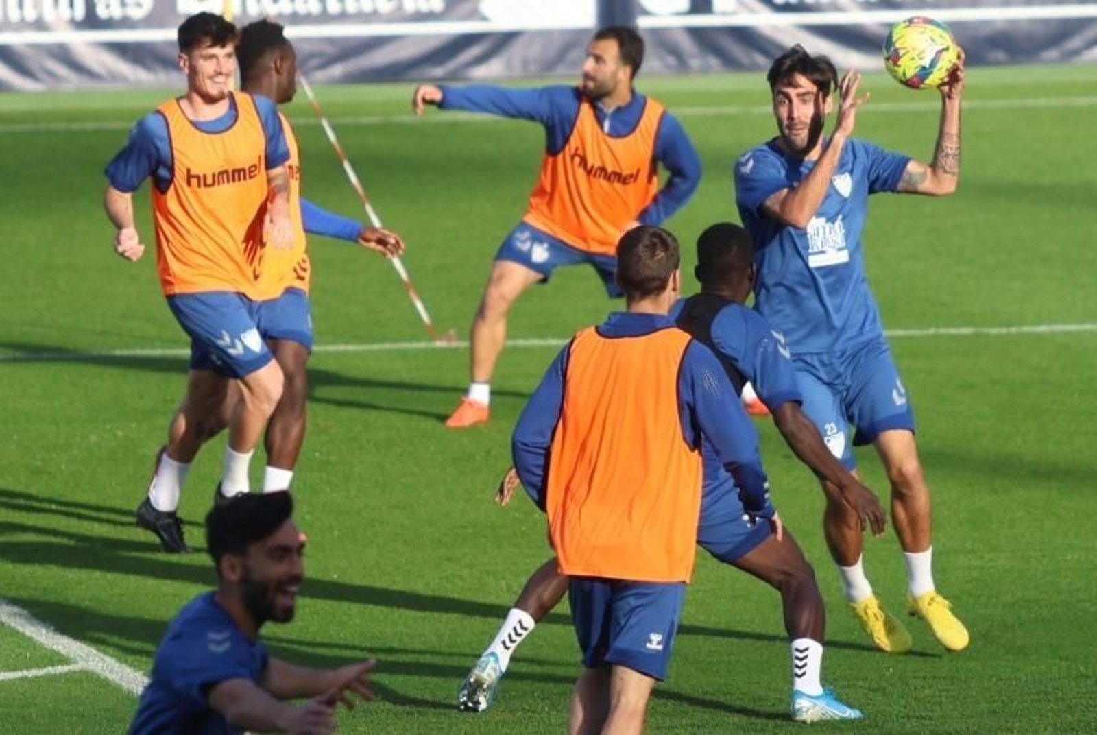 Las imágenes de la sesión vespertina del Málaga CF