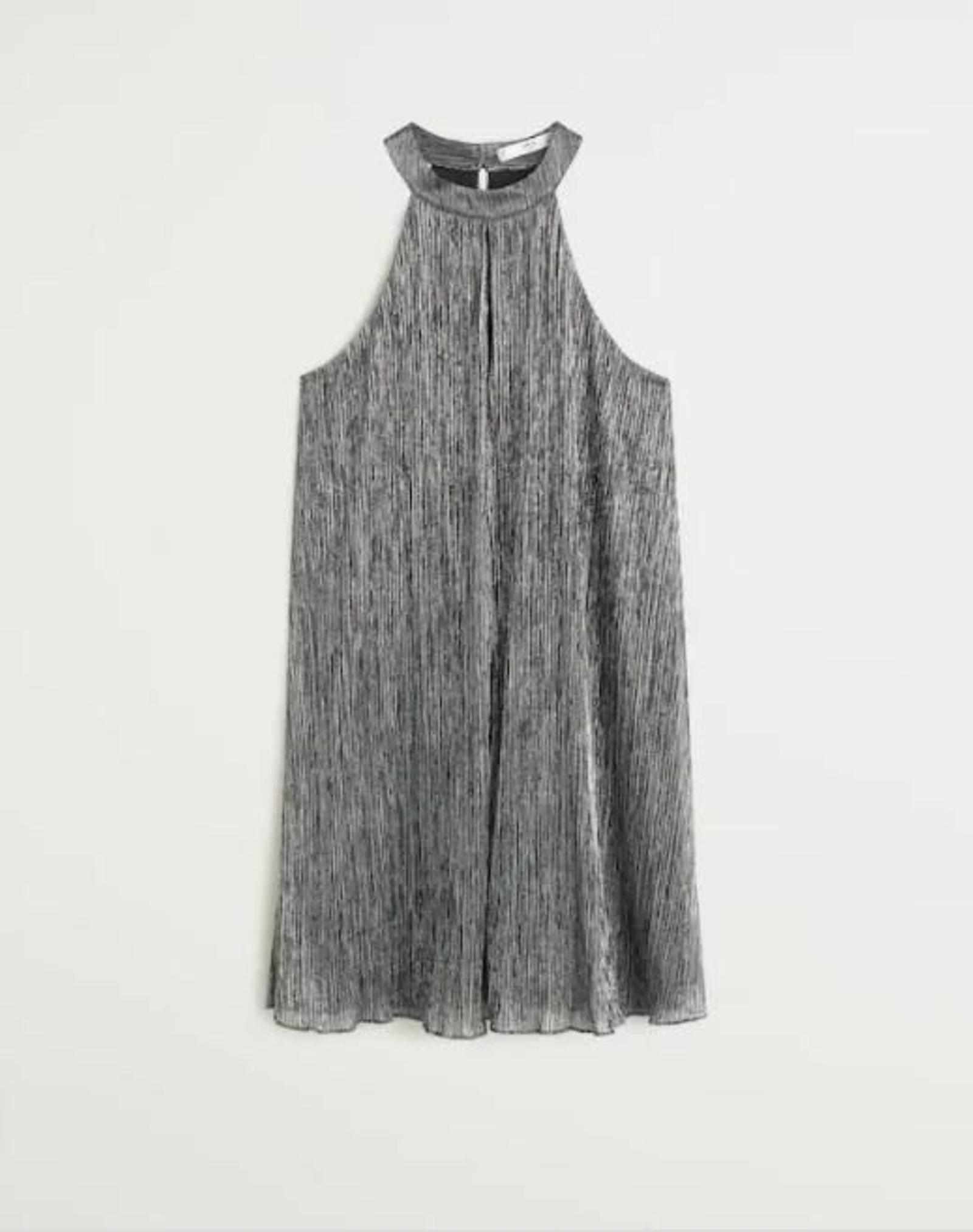 Vestido de hilos metalizados de Mango outlet.