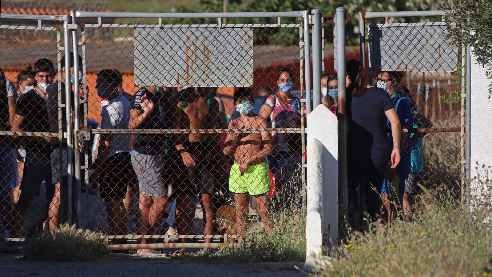 Rescate de un herido en las Pozas del Cobre