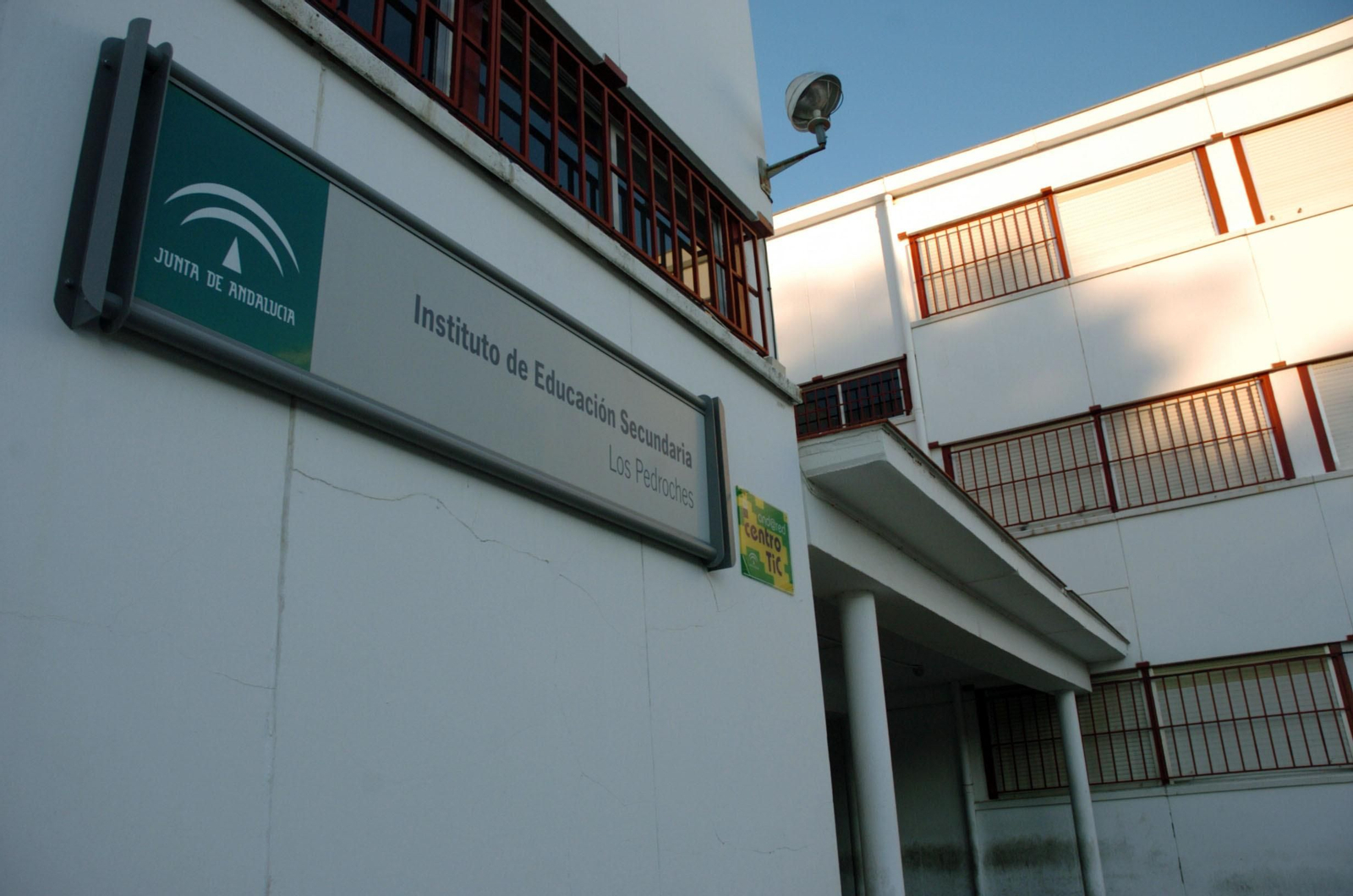 Fachada del Instituto Los Pedroches, de Pozoblanco.