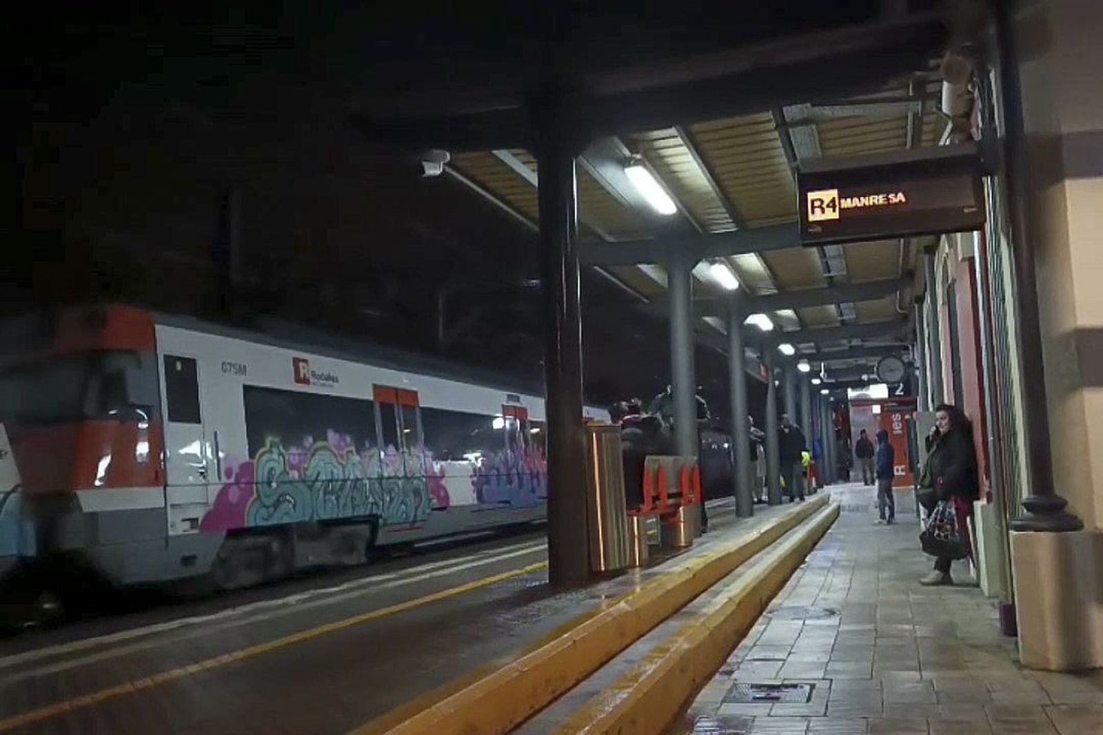 En imágenes, el accidente de tren en Barcelona