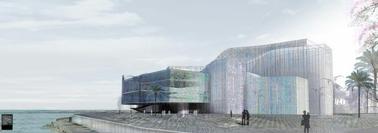 Infografía del diseño previsto para el Auditorio de Málaga. Infografía del diseño previsto para el Auditorio de Málaga.