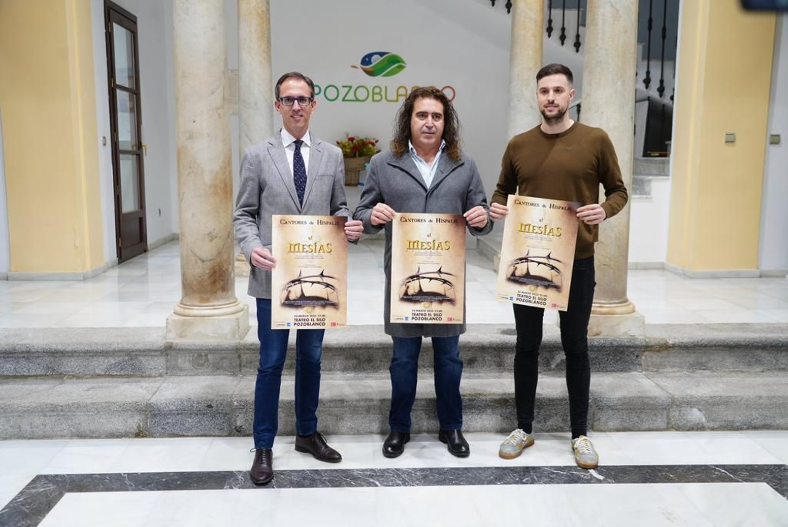 Presentación del espectáculo 'El Mesías' de Cantores de Híspalis en Pozoblanco.