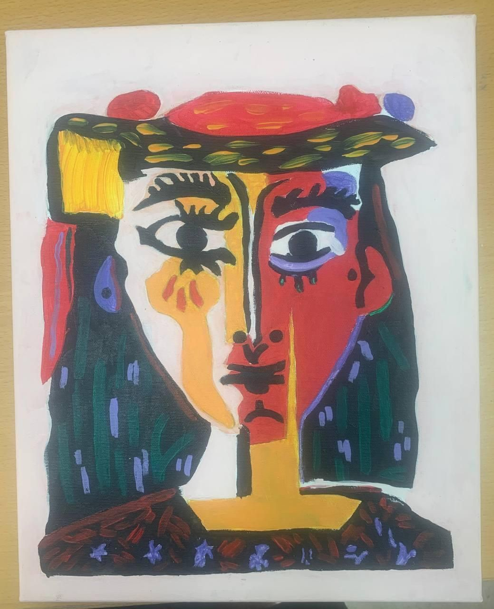 Una de las obras realizadas por el alumnado. Una de las obras realizadas por el alumnado.