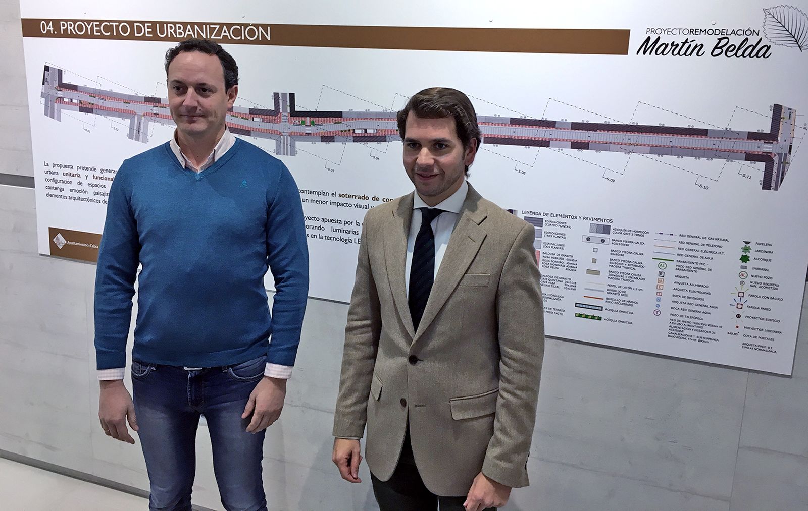 Fernando Priego y Juan Ramón Pérez, en la presentación del proyecto.