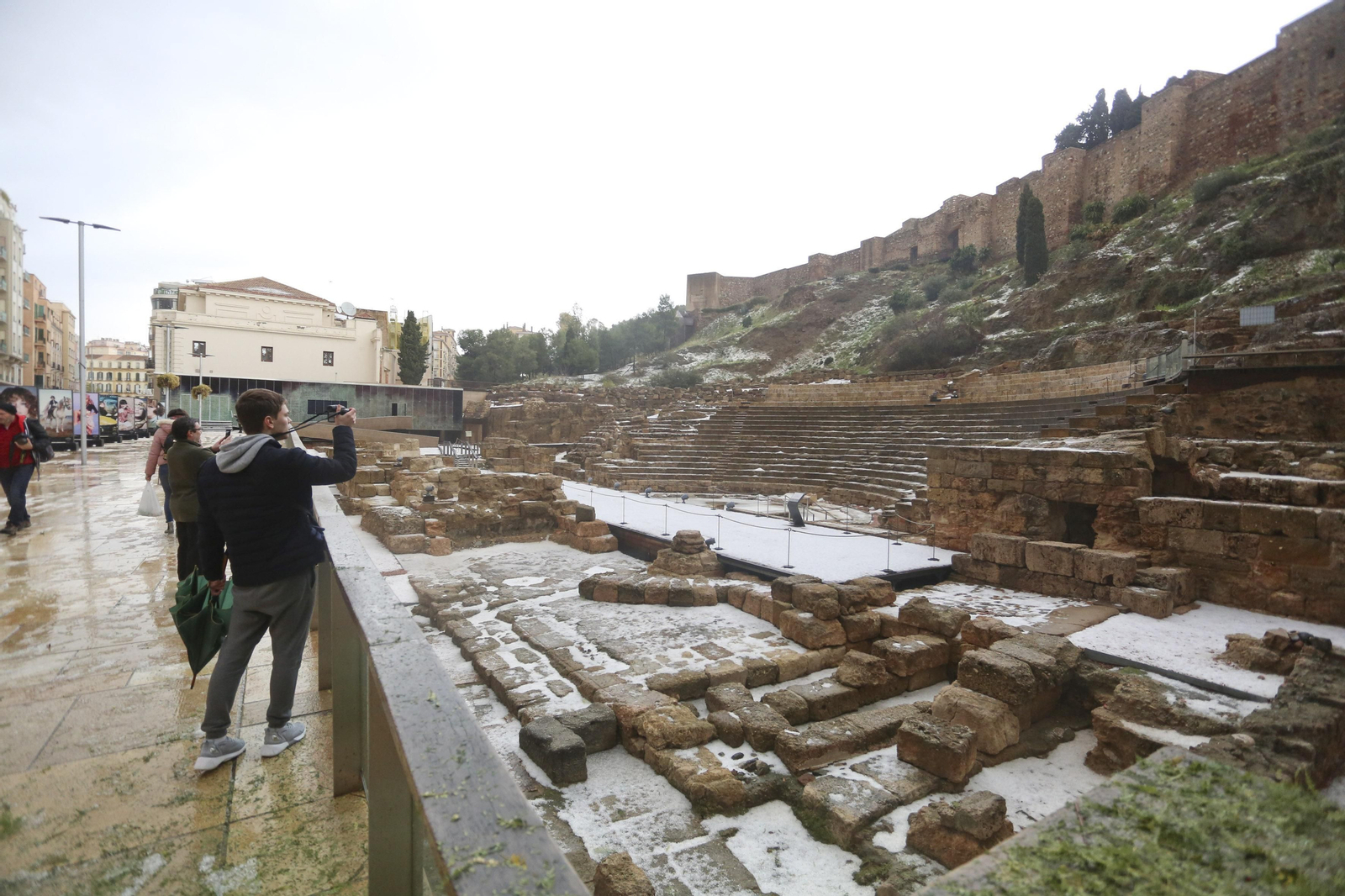 Fotos de la fuerte granizada registrada en Málaga