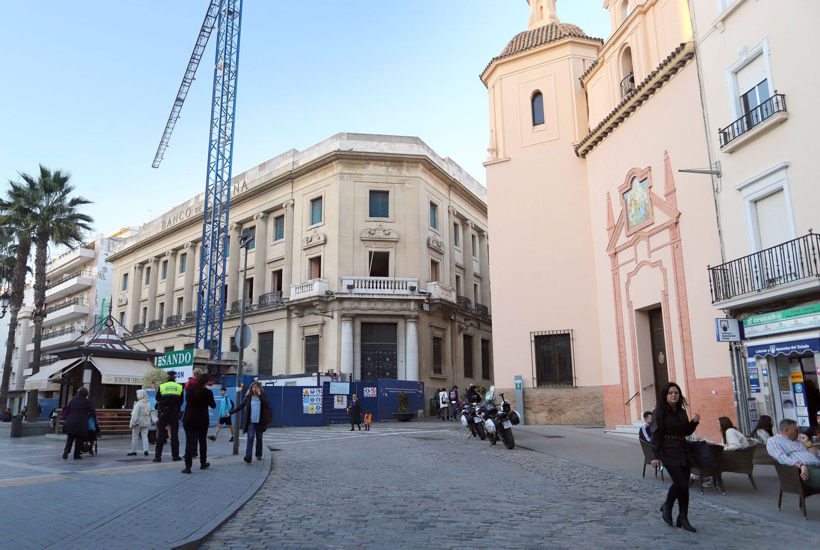 Imágenes del estado actual de las obras del Banco de España