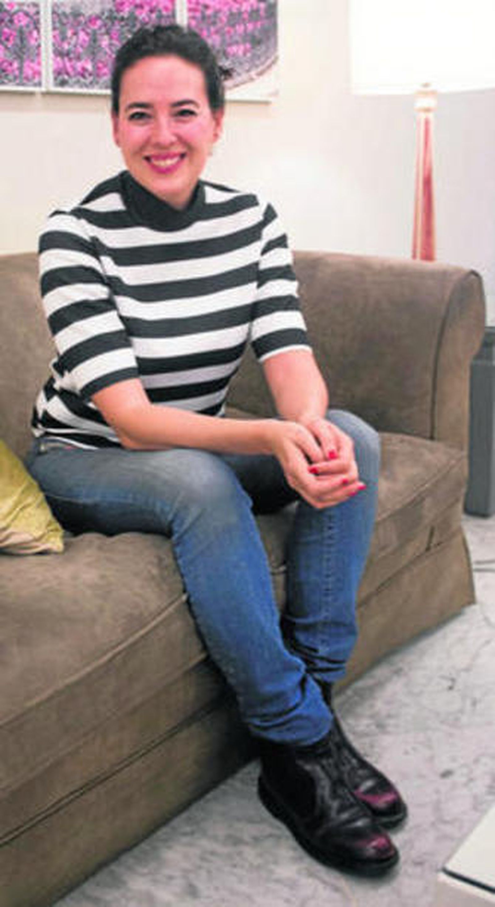 Marina Perezagua (Sevilla, 1978), momentos antes de la entrevista.