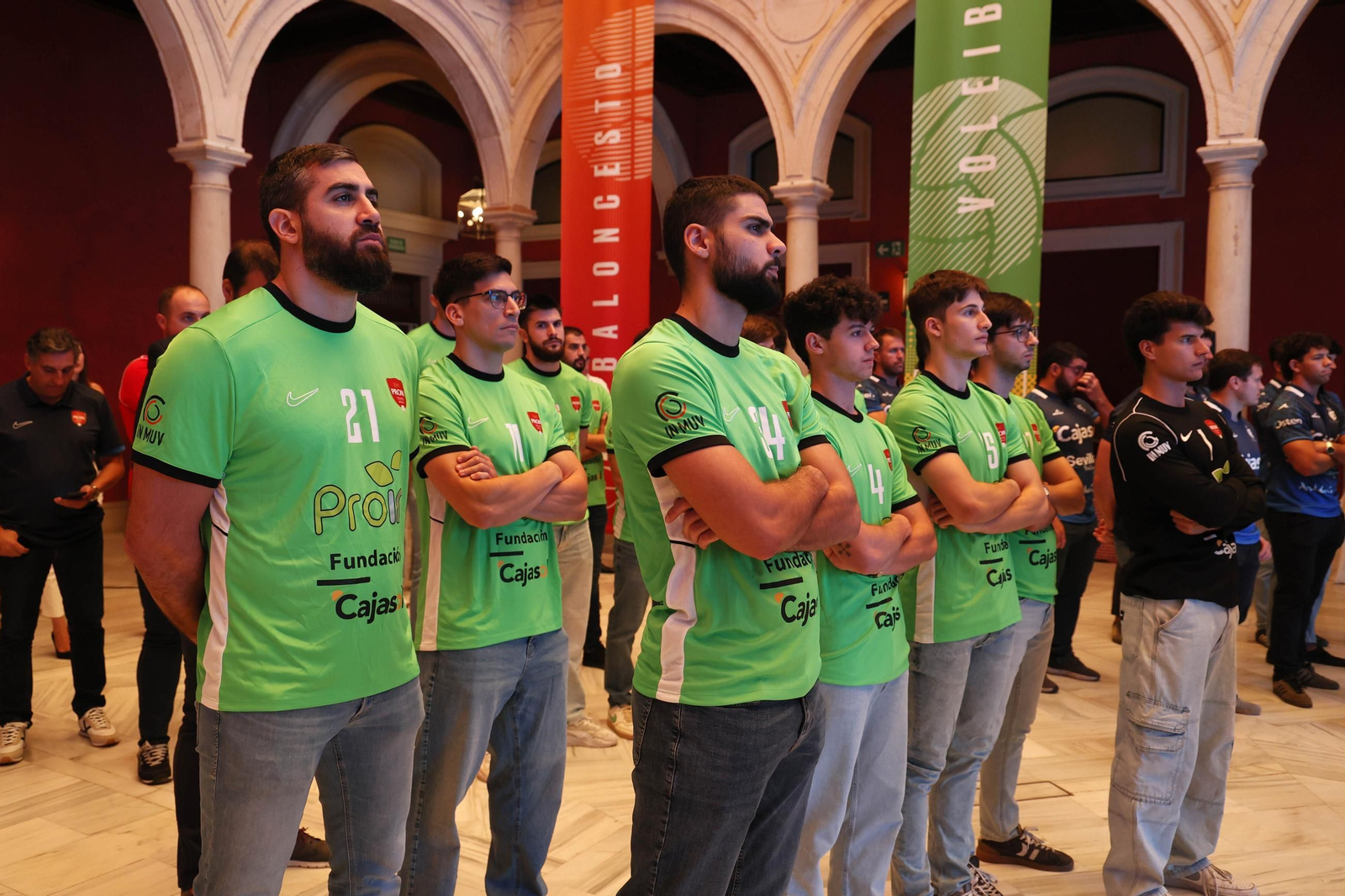 La presentación del patrocinio de los clubes deportivos en la Fundación Cajasol