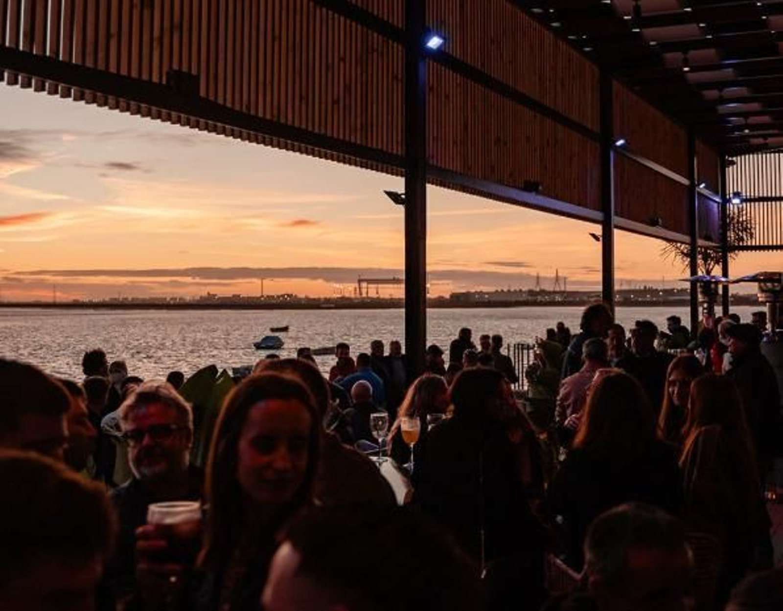 Vistas desde la terraza de La Chalana (Puerto Real)