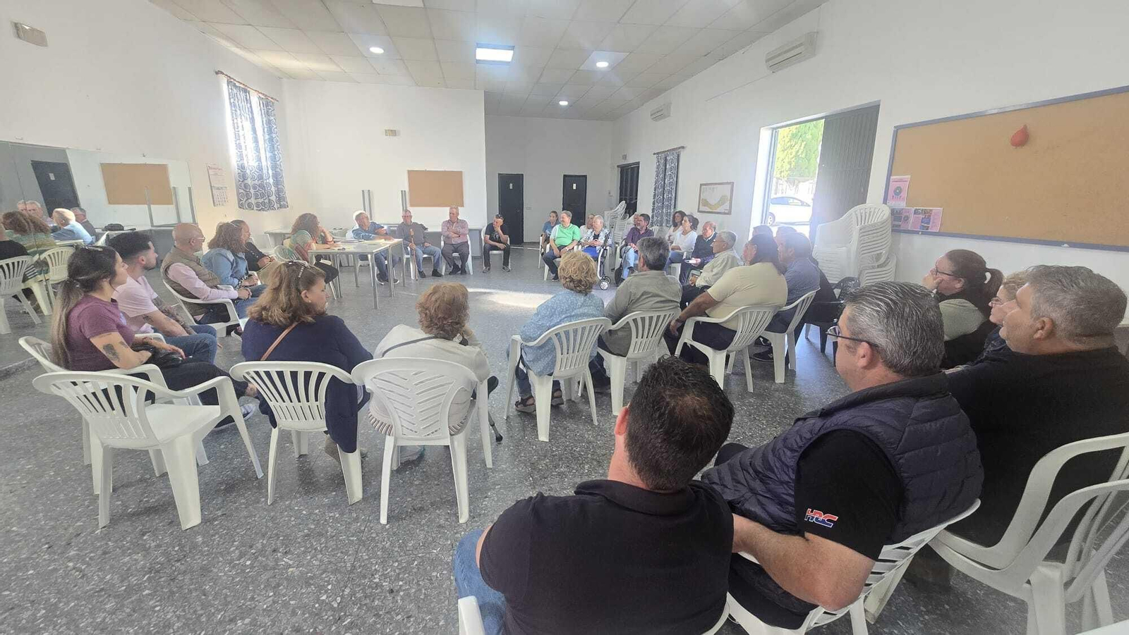 Un momento de la celebración de la última reunión de la Plataforma A-2003.