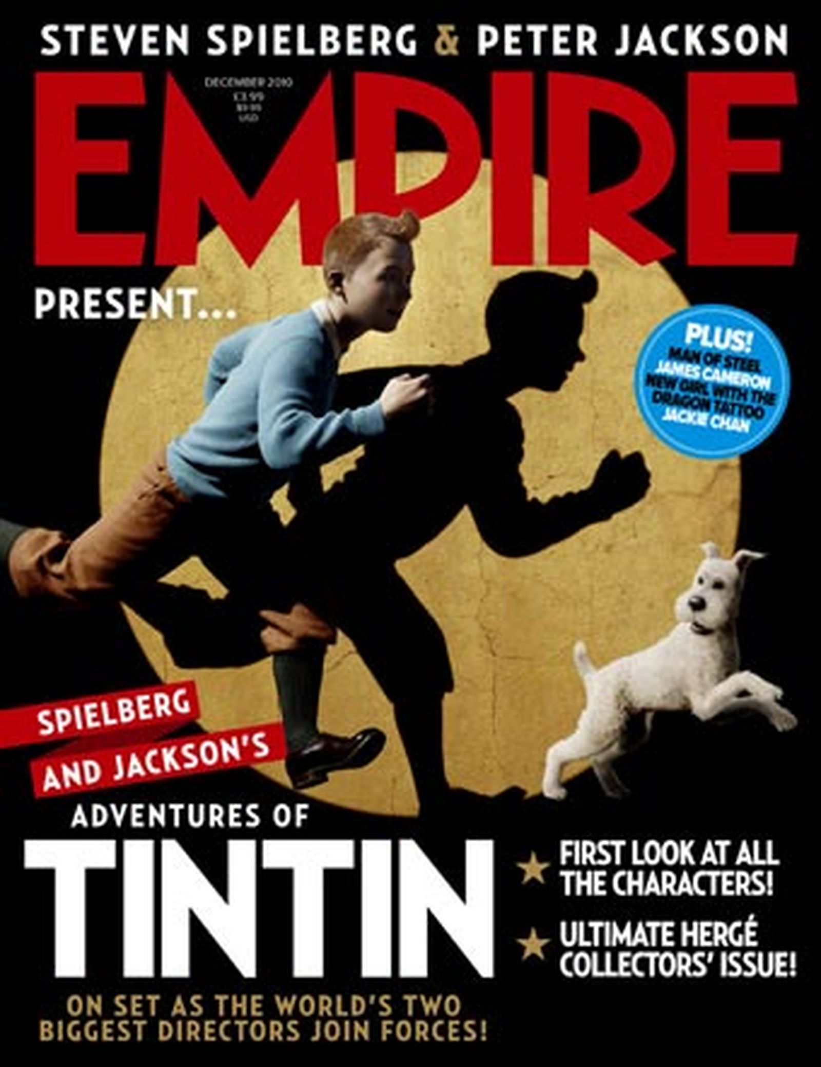 'Empire' publica las primeras imágenes del Tintín de Spielberg y Jackson