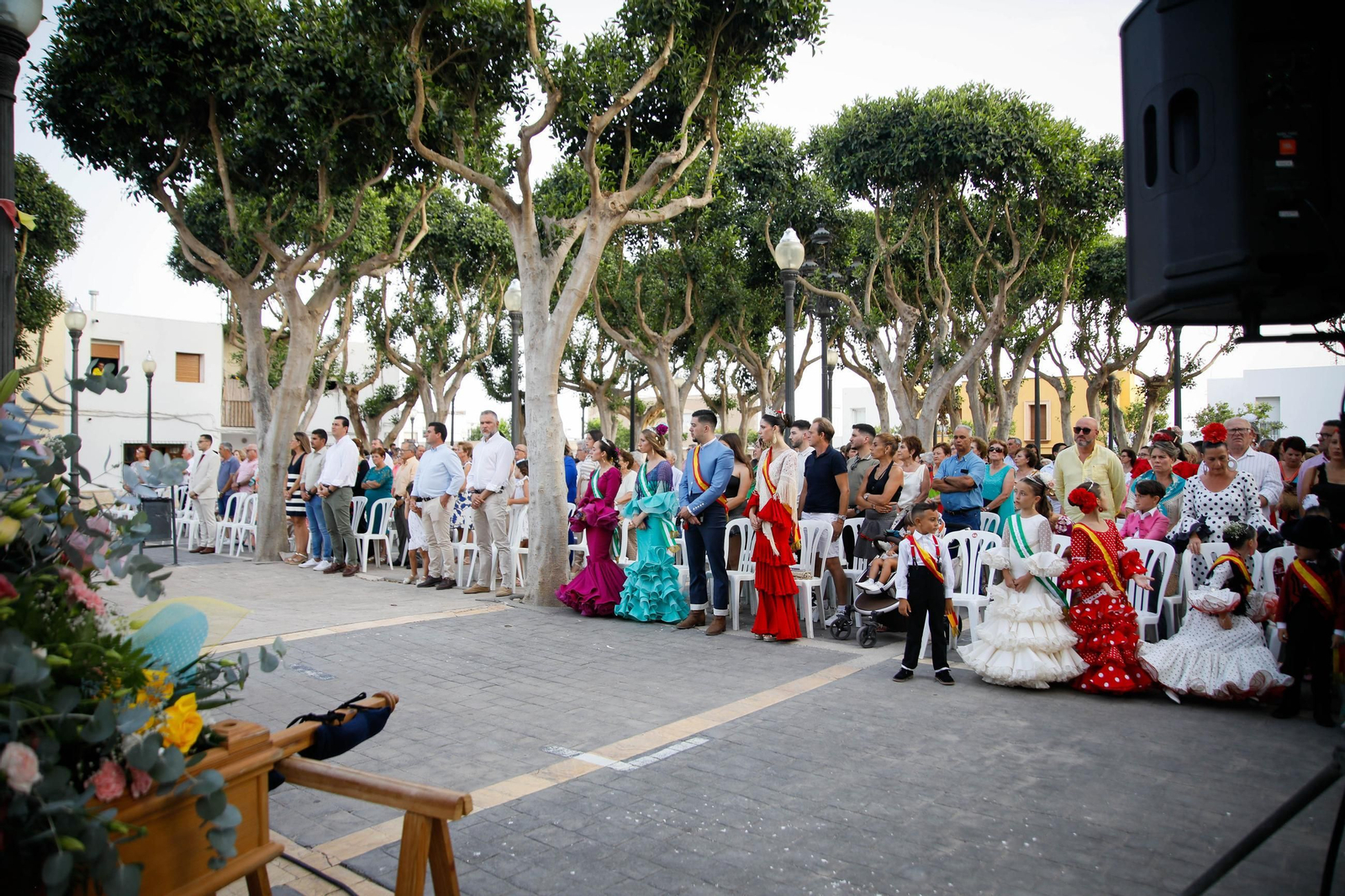 Ofrenda floral y misa durante la última jornada de las fiestas de Campohermoso Ofrenda floral y misa durante la última jornada de las fiestas de Campohermoso