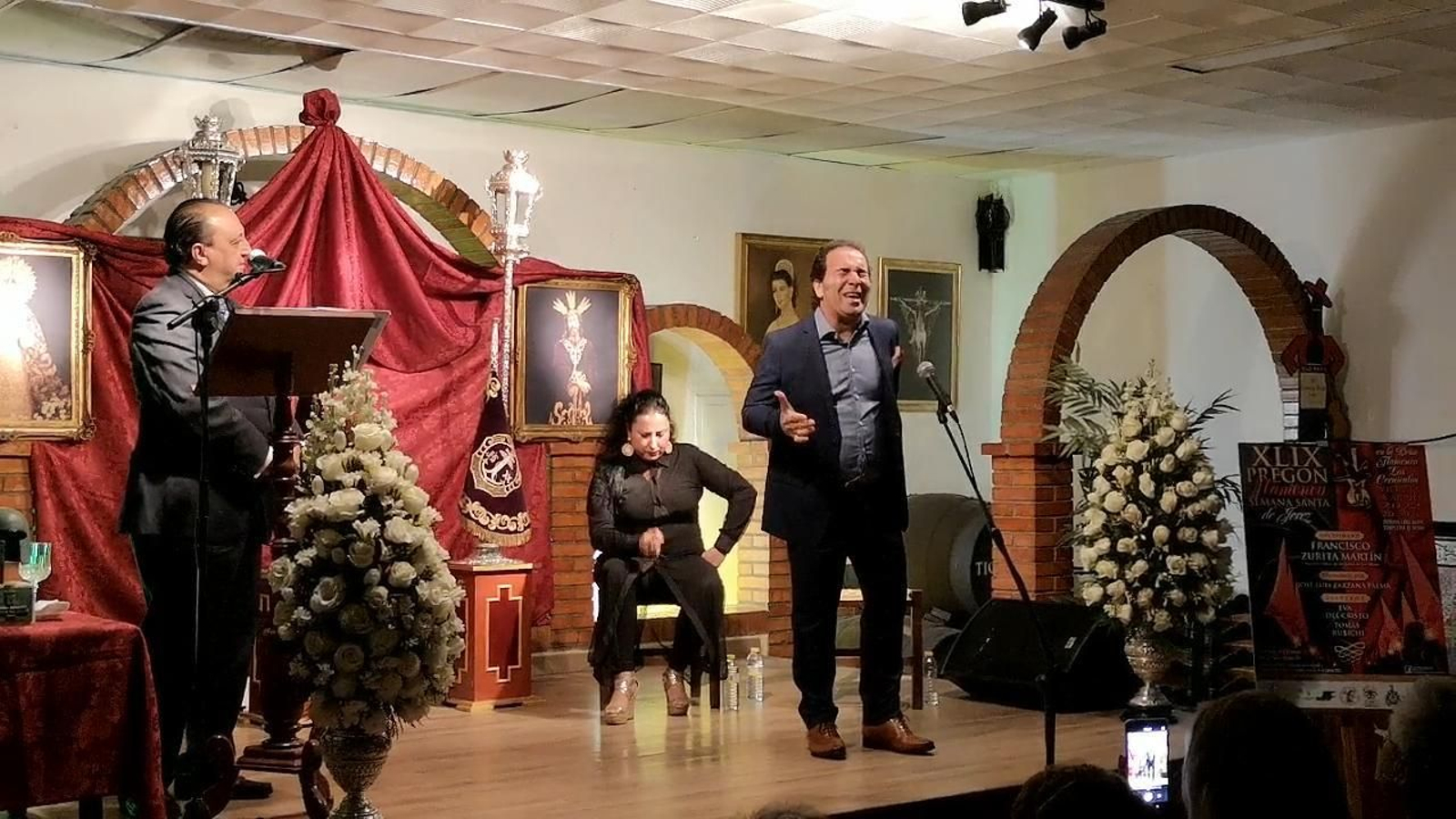 Tomás Rubichi canta en el Pregón Flamenco de la Peña Los Cernícalos