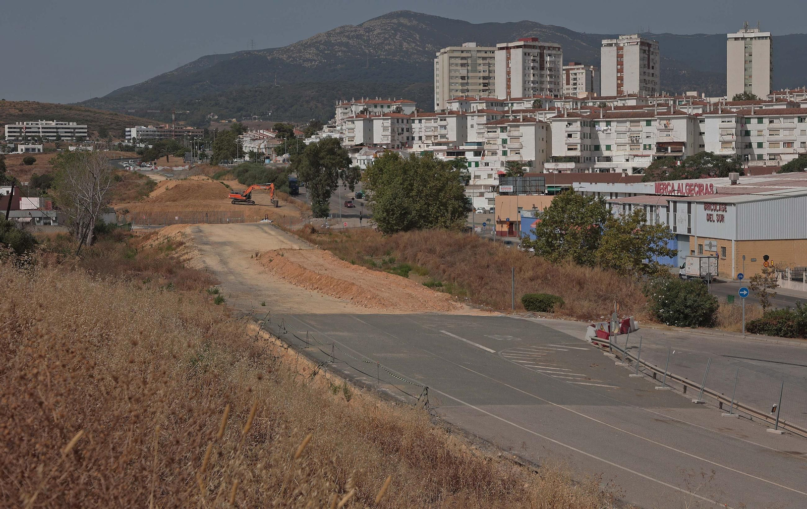 Fotos de las obras del Acceso Sur a Algeciras en La Juliana