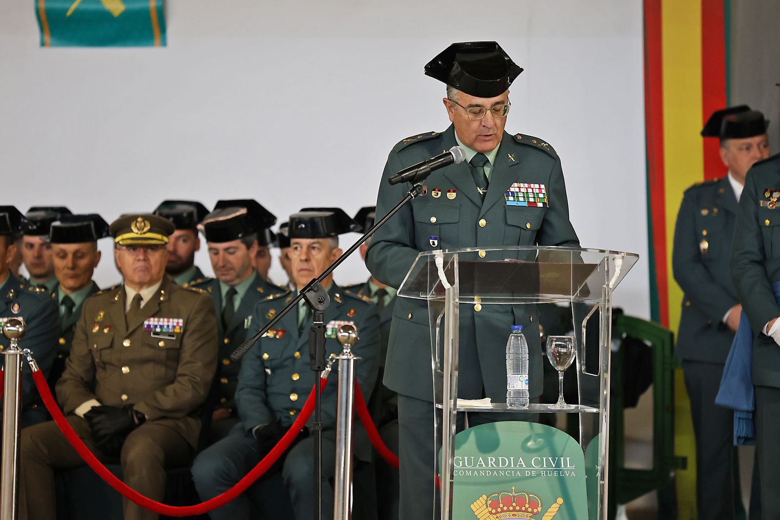 Imágenes de la jura del cargo de Julio Serrano Checa como Jefe de la Comandancia de la Guardia Civil de Huelva