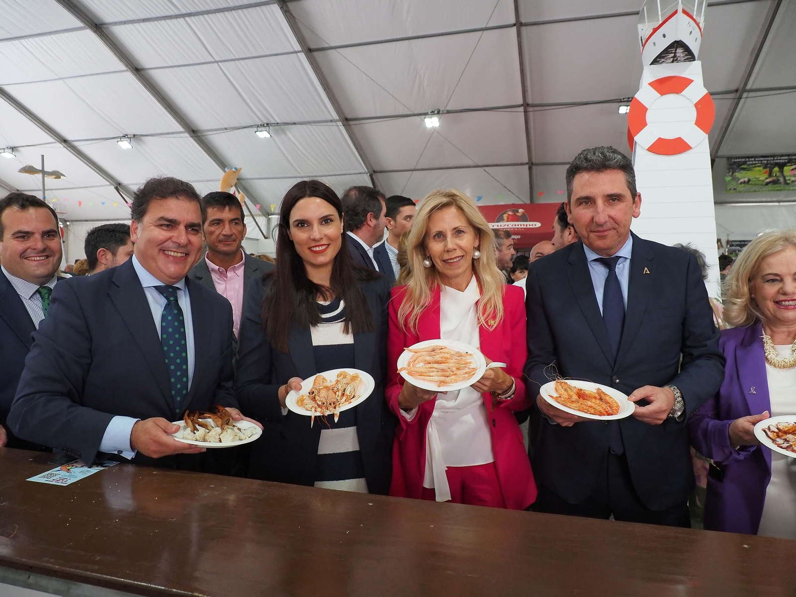 Las mejores fotografías del primer día de la Feria de la Gamba de Punta Umbría