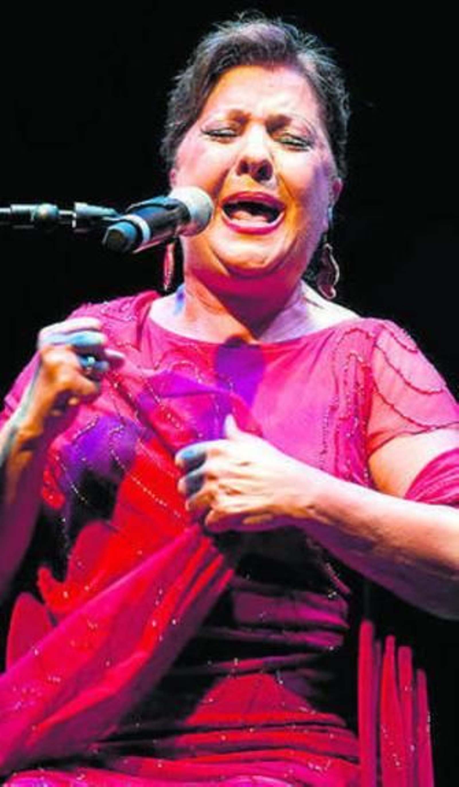 Carmen Linares, en La Unión.