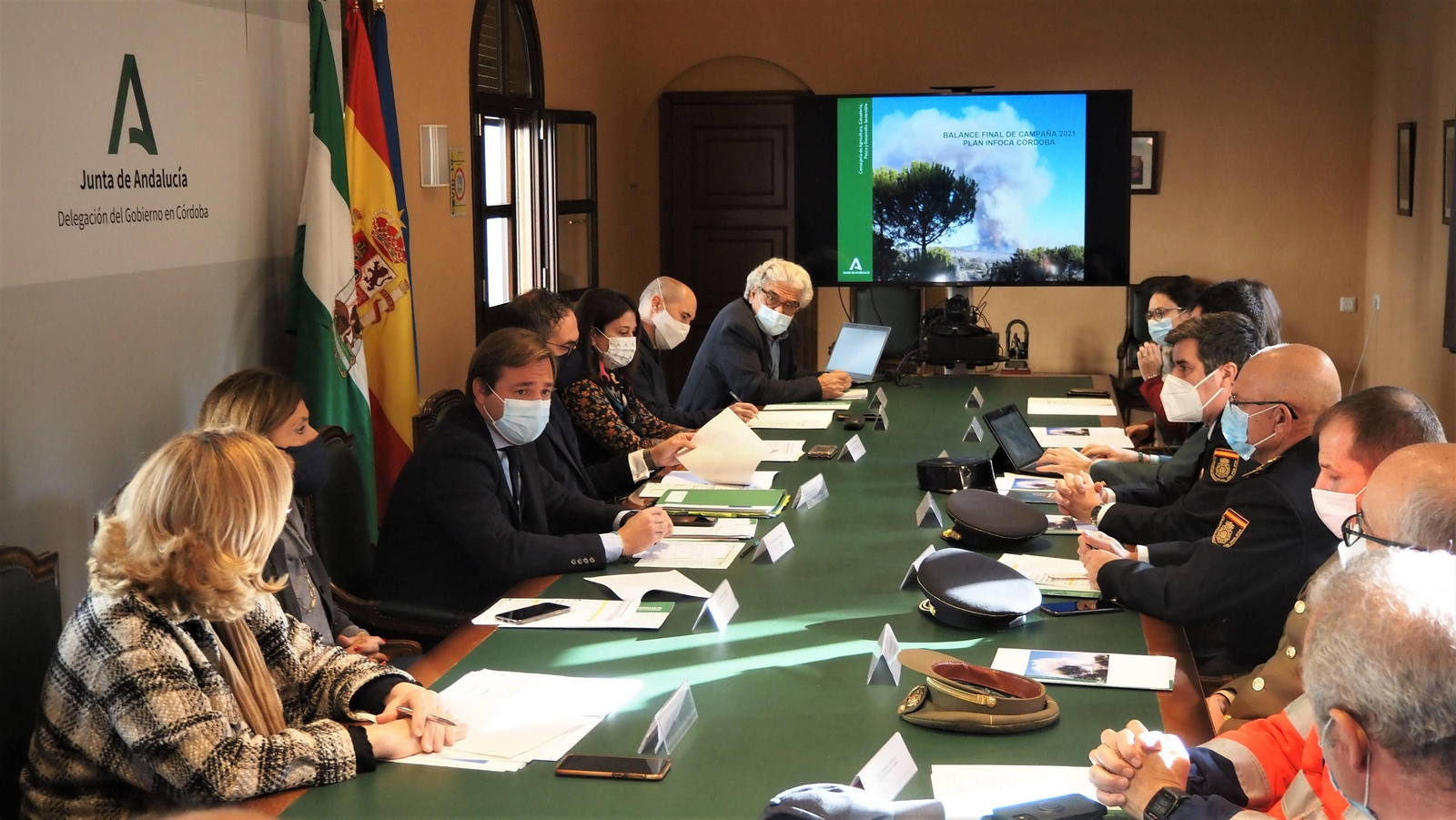 Reunión del Comité Asesor Provincial del Plan Infoca en Córdoba.