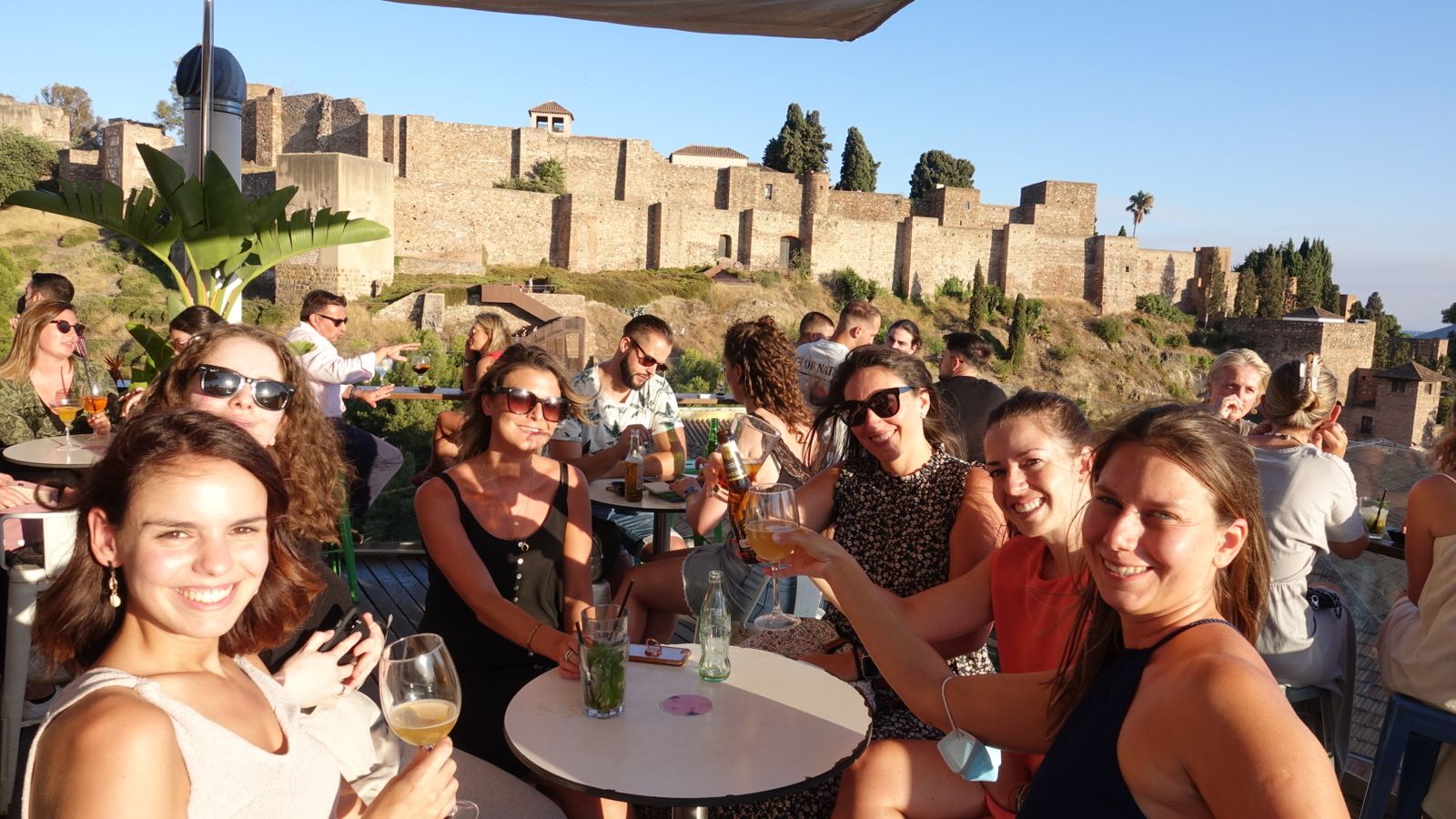 Vistas a la Alcazaba y teatro Romano desde la azotea del Hotel Alcazaba Premium.