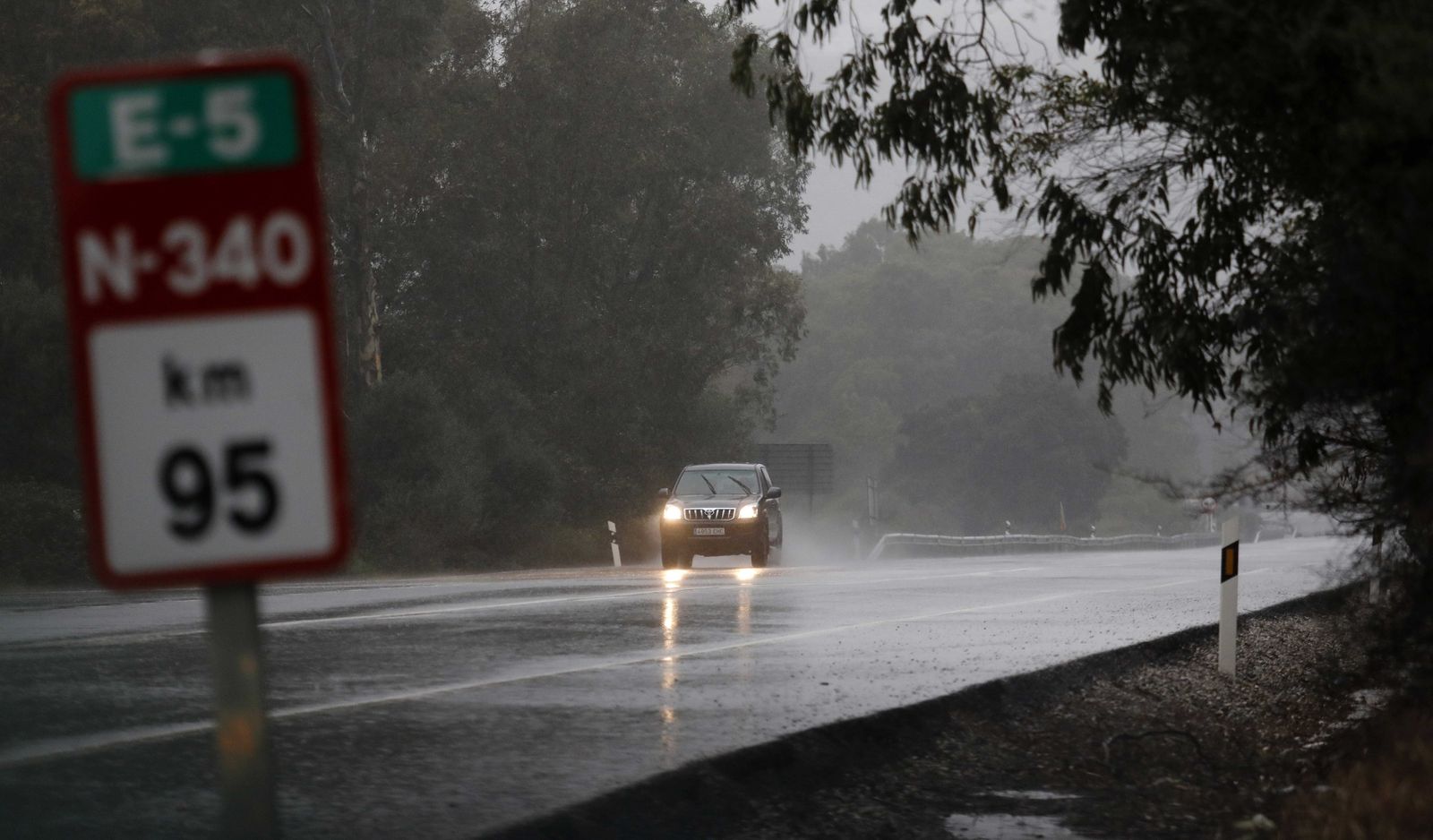 Fotos del temporal de lluvia y viento en el Campo de Gibraltar