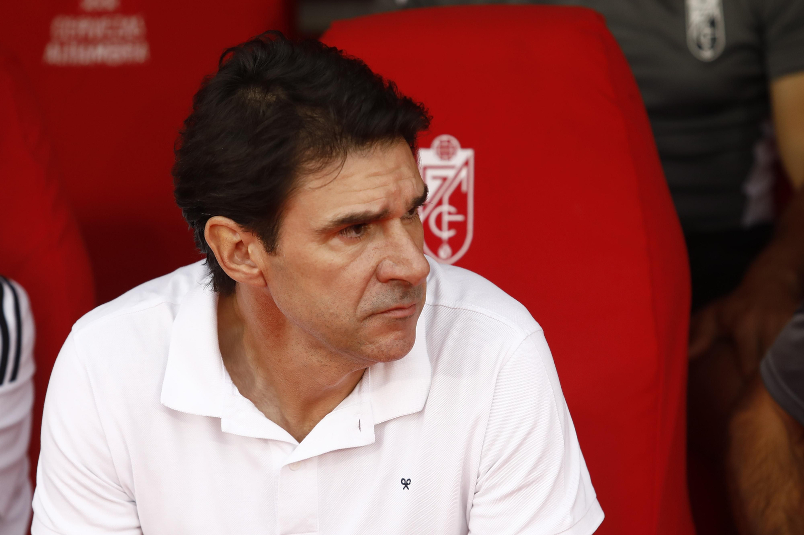 Aitor Karanka, en el banquillo.