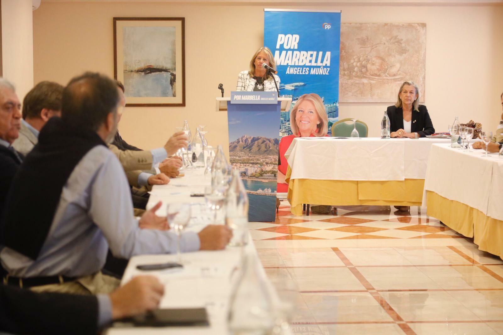Ángeles Muñoz durante su intervención en el acto.