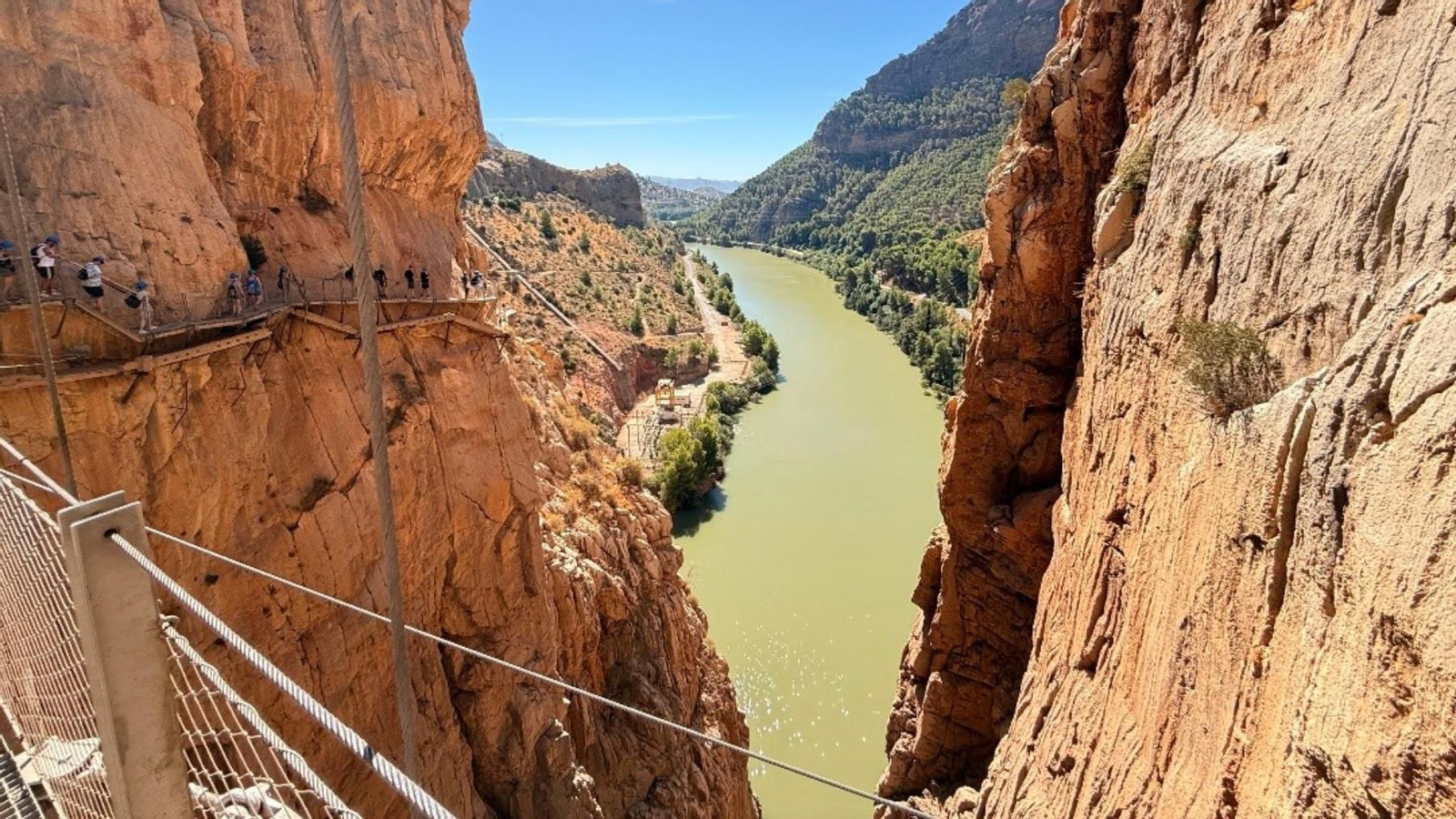 Una vista durante el Caminito del Rey.