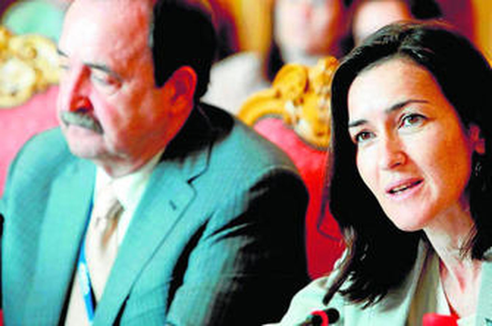 Ángeles González-Sinde, ayer, en Santander.