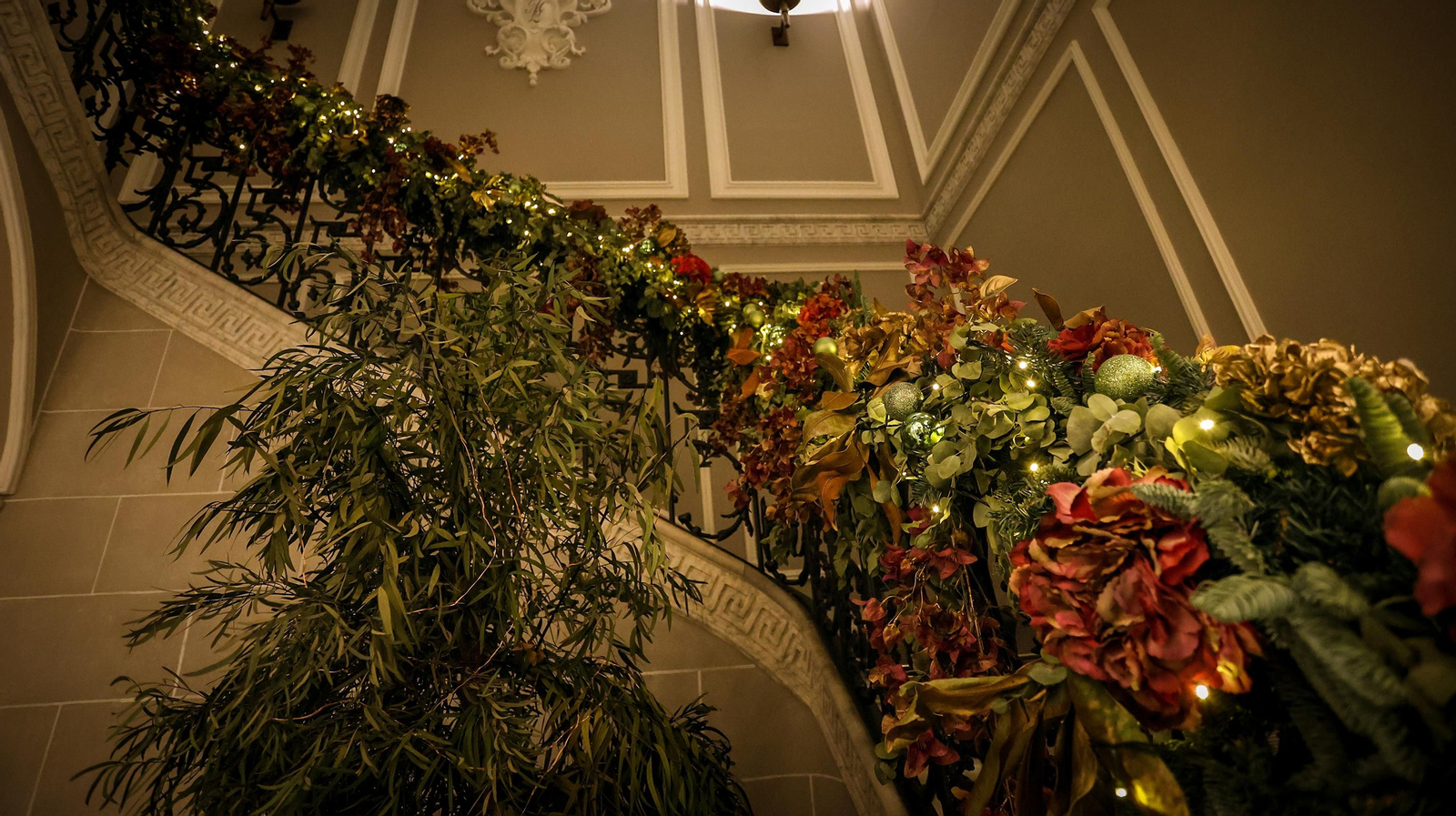 Espectacular decoración navideña del Hotel Casa Palacio María Luisa de Jerez