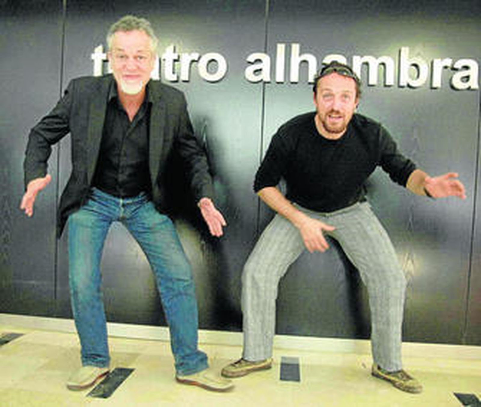 Ramón Bocanegra y Josu Eguskiza dieron ayer sobradas muestras de simpatía.