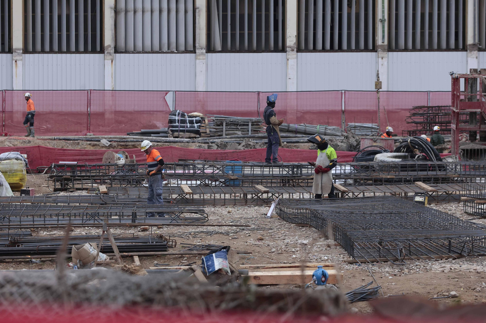 Obras en la antigua Tabacalera