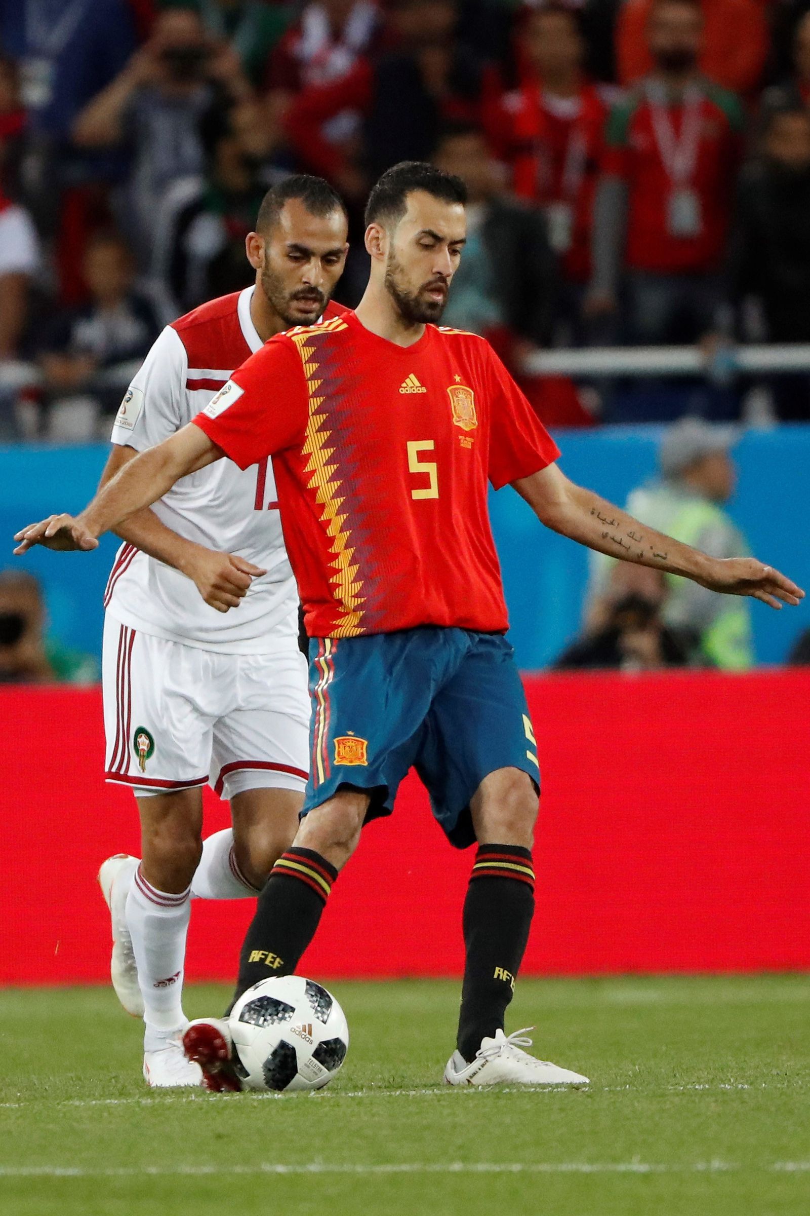 Las imágenes del España-Marruecos